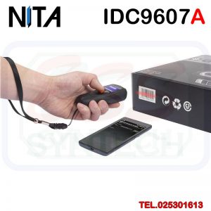 Pocket Barcode Scanner เครื่องอ่านบาร์โค้ดไร้สาย เครื่องสแกนบาร์โค้ดไร้สาย ตัวสแกนบาร์โค้ดไร้สาย บลูทูช รองรับ Android & iOS iPhone iPad Bluetooth NITA iDC9607A 1D