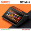 Sunmi D2 mini android 8.0 เครื่องคิดเงิน pos desktop sim card 4g ใส่ซิมได้ มีจอหลัง ดีไซน์สวย ราคาประหยัด