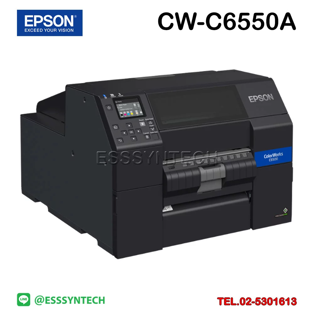 เครื่องปริ้นสติกเกอร์ epson CW-C6550A ColorWorks เครื่องพิมพ์ฉลากสี หมึกกันน้ำ หน้ากว้าง 8 นิ้ว มี Auto-Cutter-2